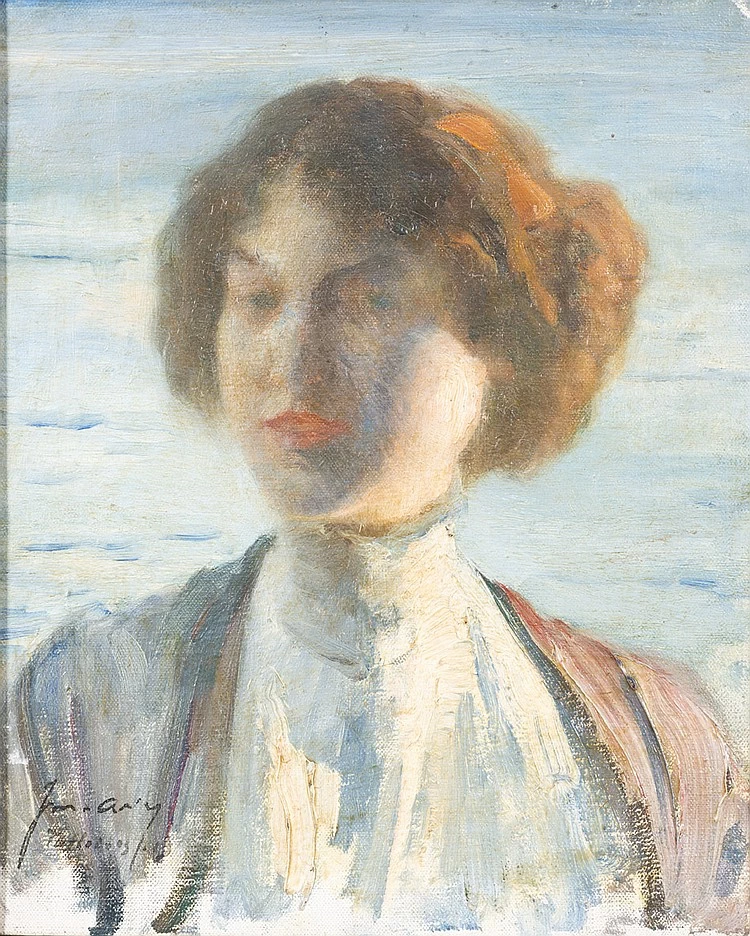 Ritratto di donna al tramonto, Talloires
